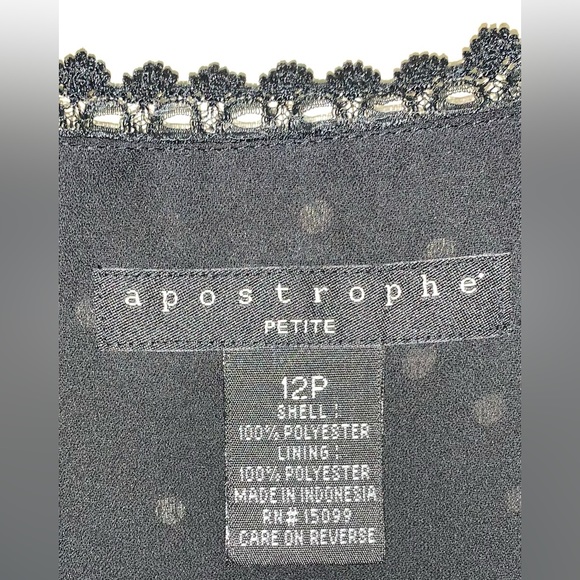 apostrophe Petite polka dot sheer blouse - Picture 14 of 14